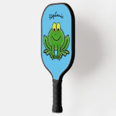 Raquette De Pickleball Cute Green Frog Design Pickleball Paddle (Gauche)