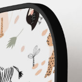 Raquette De Pickleball Cute Jungle Rainforest Animaux Motif (Détail gauche)