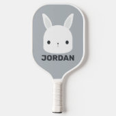 Raquette De Pickleball Cute Little Bunny Rabbit with Personalized (Verso)