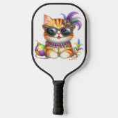 RAQUETTE DE PICKLEBALL CUTE MARDI GRAS DRESSED KITTY CAT (Verso)