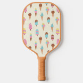 Raquette De Pickleball Cute Pastel Motif de crème glacée (Recto)