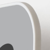 Raquette De Pickleball Cute petit ours Panda avec nom personnalisé (Détail gauche)