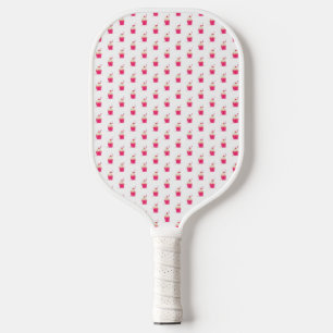 Raquette De Pickleball Cute Petits Cupcakes Roses Gâteaux Dessert Girls