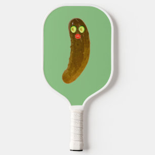 Raquette De Pickleball Cute Pickle Face Avocado Eyes Pickleball Paddle