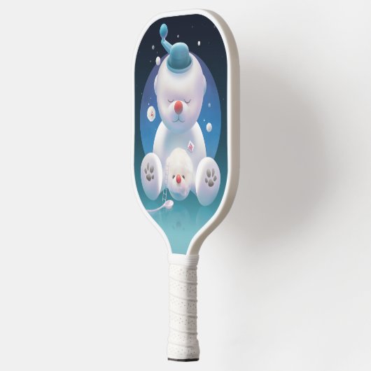 Raquette De Pickleball Cute Puppy Ice Shaver Ping Pong Paddle (Gauche)