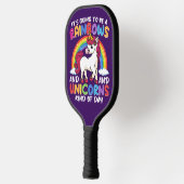 Raquette De Pickleball Cute Rainbow Unicorn Cool Anniversaire présent drô (Gauche)