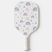 Raquette De Pickleball Cute Rainbows & Hearts Motif (Recto)