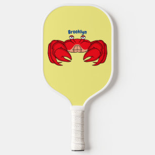 Raquette De Pickleball Cute red crab cartoon