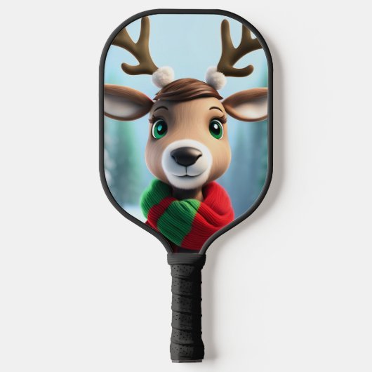 Raquette De Pickleball Cute Reindeer (Recto)