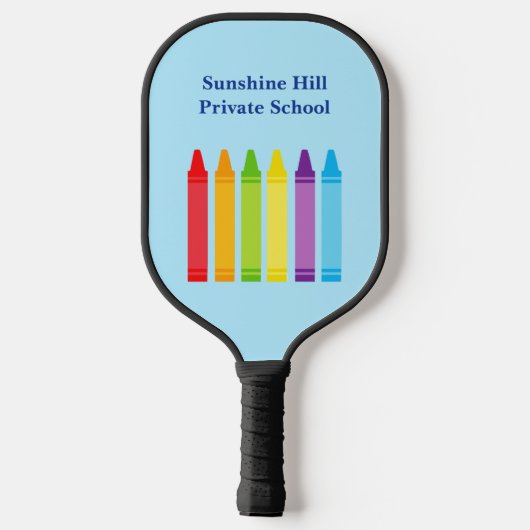 Raquette De Pickleball Cute sur mesure Enseignant de l'école primaire Cra (Verso)