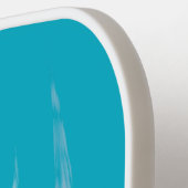 Raquette De Pickleball Cyan Best Grand-mère avec initiales monogrammes (Détail gauche)