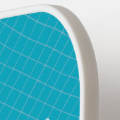 Raquette De Pickleball Cyan Best Grand-mère avec initiales monogrammes av (Détail gauche)