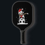 Raquette De Pickleball Dabbing Snowman Soccer Christmas<br><div class="desc">Dabbing Snowman Soccer Christmas</div>