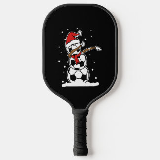 Raquette De Pickleball Dabbing Snowman Soccer Christmas