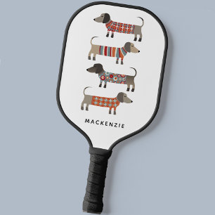 Raquette De Pickleball Dachshund Wiener Saucage Chien Amusant Personnalis