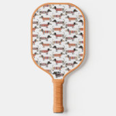 Raquette De Pickleball Dachshund Wiener Saucisse Chien (Recto)