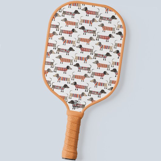 Raquette De Pickleball Dachshund Wiener Saucisse Chien