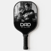 Raquette De Pickleball Dad Established Fun Bold Photo (Recto)