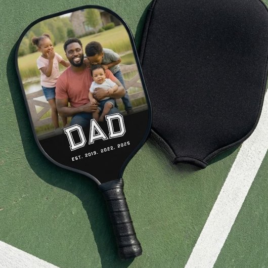 Raquette De Pickleball Dad Established Fun Bold Photo