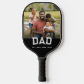 Raquette De Pickleball Dad Established Fun Bold Photo (Recto)