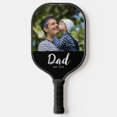 Raquette De Pickleball Dad Established Fun Script Photo (Recto)
