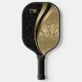 Raquette De Pickleball Damas noir et or (Recto)