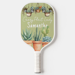 Raquette De Pickleball Dame de plante folle Pothées de succulentes à l'aq