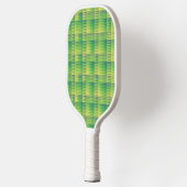 Raquette De Pickleball Damier Abstrait Vert Bleu (Gauche)