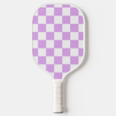 Raquette De Pickleball Damier lavande clair classique  (Recto)