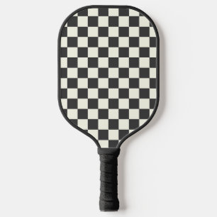 Raquette De Pickleball Damier noir délavé et blanc délavé
