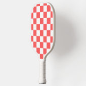 Raquette De Pickleball Damier rouge corail classique (Gauche)