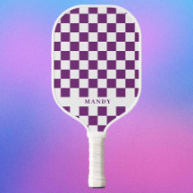 Damier Royal Violet Nom Personnalisé