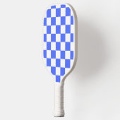 Raquette De Pickleball Damier saphir classique visuel (Gauche)
