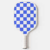 Raquette De Pickleball Damier saphir classique visuel (Verso)