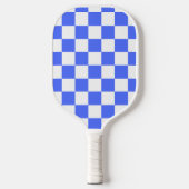 Raquette De Pickleball Damier saphir classique visuel (Recto)