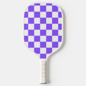 Raquette De Pickleball Damier violet classique visuel (Recto)