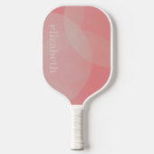 Raquette De Pickleball Danois Pastels Circles et tourbillons avec nom Ser (Recto)