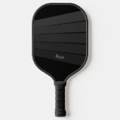 Raquette De Pickleball Dark on Dark Stripes Masculine Retro (Recto)