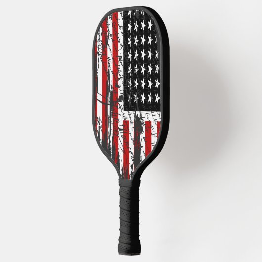 Raquette De Pickleball Déclaration d'indépendance et drapeau américain (Gauche)