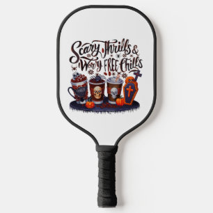 Raquette De Pickleball Délicieux café d'Halloween pour les Sips Éffrayant