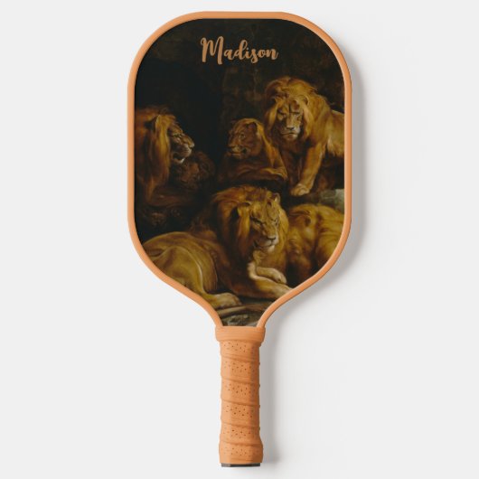 Raquette De Pickleball Den Art Nom personnalisé (Recto)