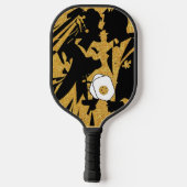 Raquette De Pickleball Dernière swing avant l'anneau Black and Gold Maria (Verso)