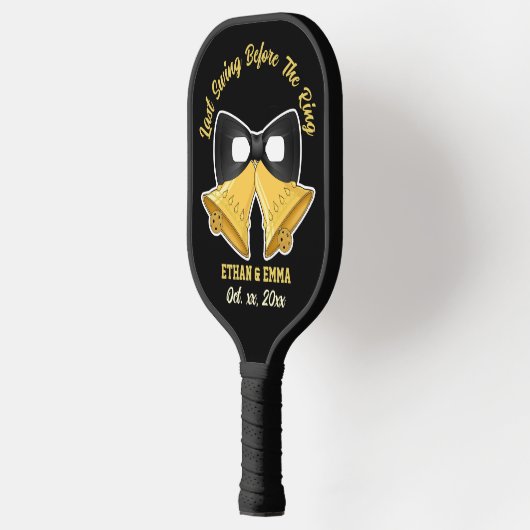 Raquette De Pickleball Dernière swing avant l'anneau Black and Gold Maria (Gauche)