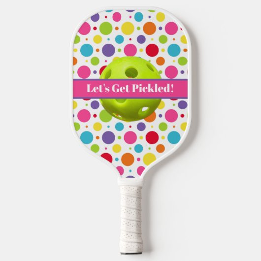 Raquette De Pickleball Des Pois personnalisés se font cueillir Pickleba (Recto)