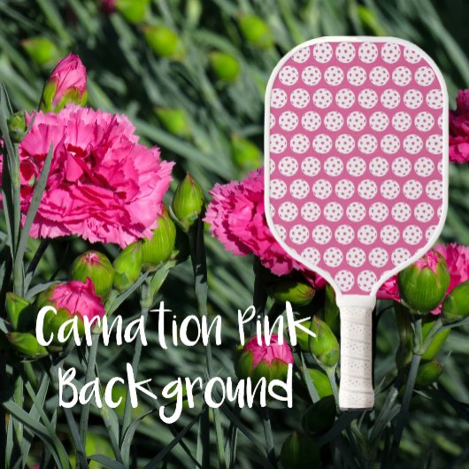 Raquette De Pickleball Design Contemporain Carnation rose et blanc