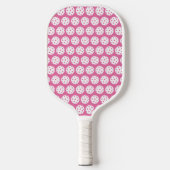 Raquette De Pickleball Design Contemporain Carnation rose et blanc (Recto)