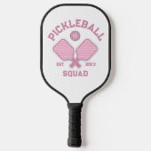 Raquette De Pickleball Design élégant de monogramme de Pickleball (Verso)