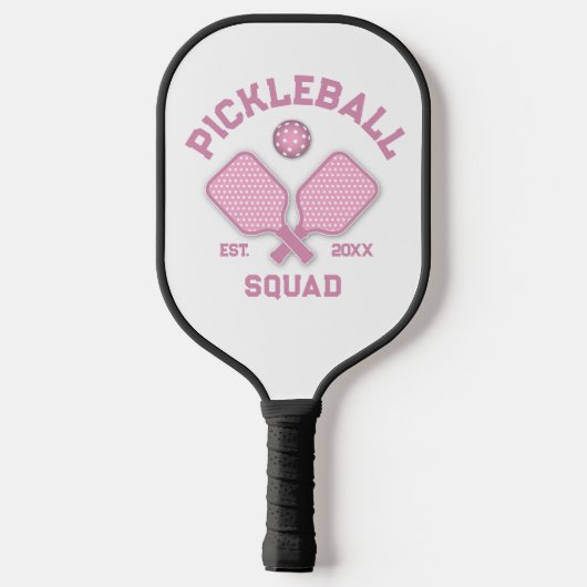 Raquette De Pickleball Design élégant de monogramme de Pickleball (Verso)