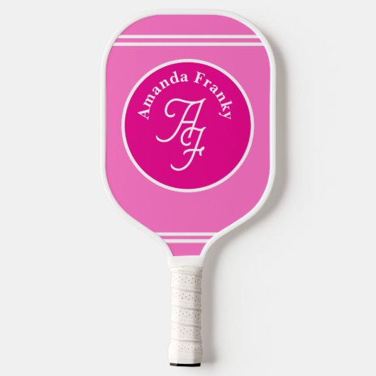 Raquette De Pickleball design girly pinky personnalisée (Verso)