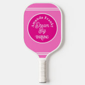 Raquette De Pickleball design girly pinky personnalisée (Recto)